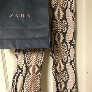 Zara snake skin pants